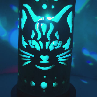 Bamboo Lantern - Here Kitty
