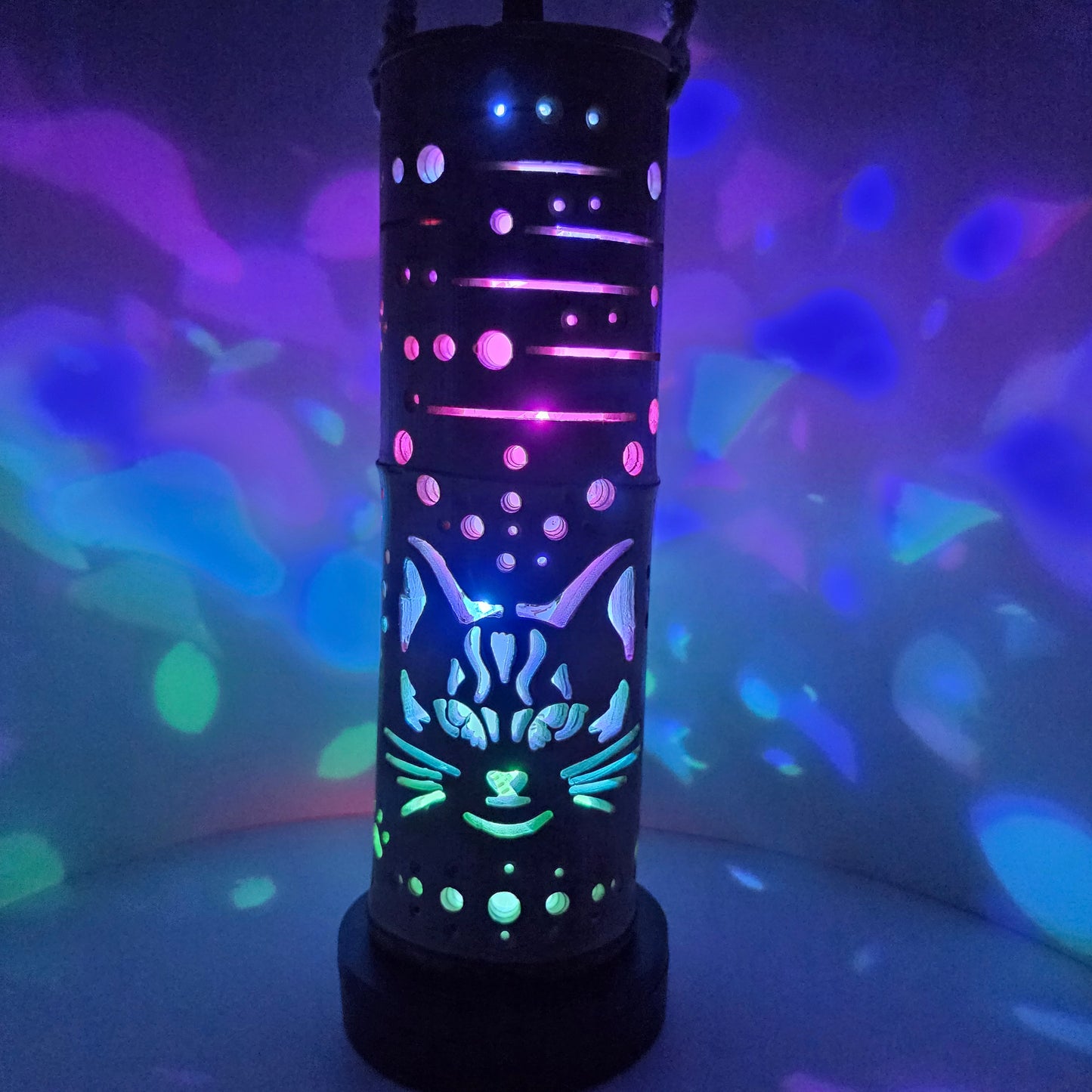Bamboo Lantern - Here Kitty
