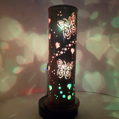 Bamboo Tabletop Lantern -  Butterflies
