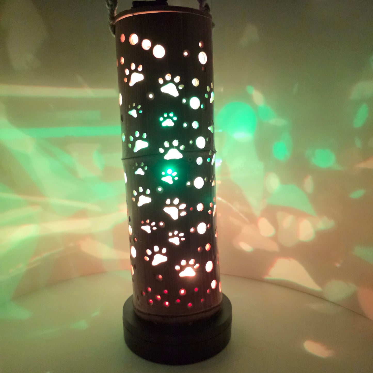 Bamboo Lantern - Here Kitty
